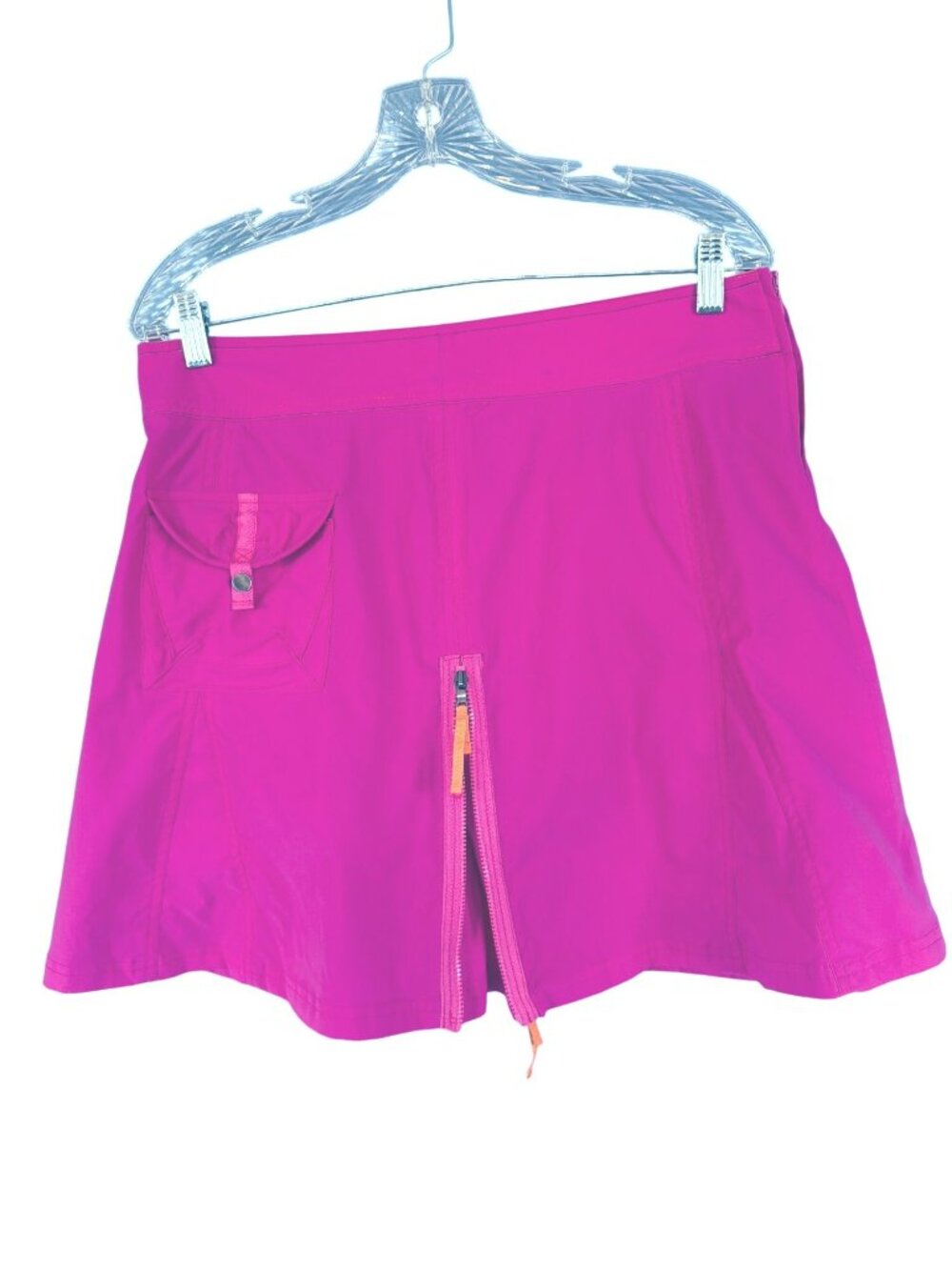 NWOT Title Nine Trail Mix Pink Athletic Travel Side Zip Cargo Skort Skirt 10 - Picture 5 of 13